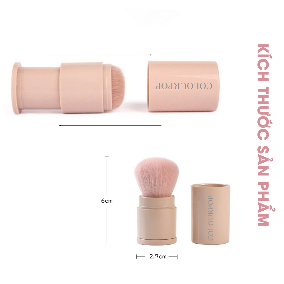 Cọ Má Hồng Có Nắp COLOURPOP Powder Kabuki Brush C114